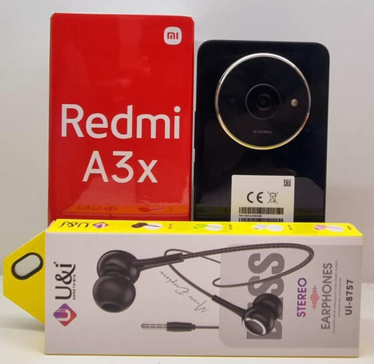 Redmi A3X 3+64 Midnight Black, Get Free Earphones