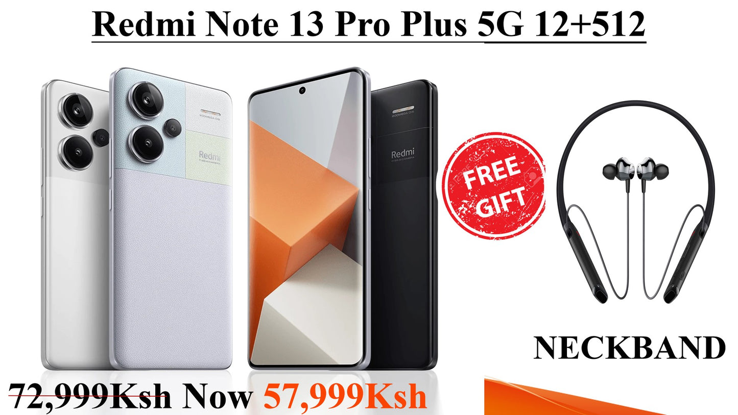 Redmi Note 13 Pro Plus 5G 12+512, Get Free Neckbands